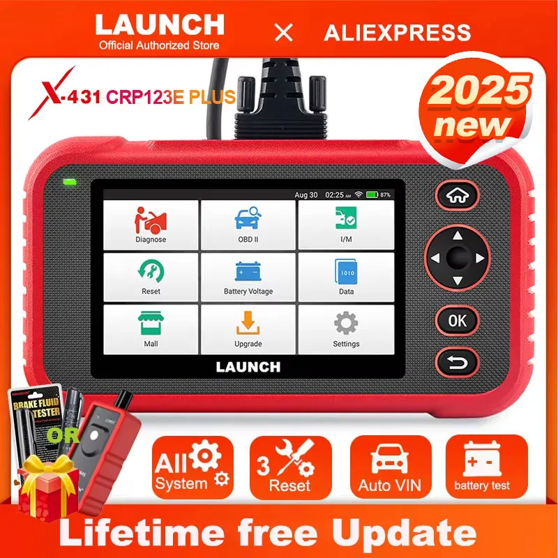 2025 NEW LAUNCH CRP123E Plus OBD2 Diagnostic Scanner All System diagnosis 3 reset service Lifetime free update