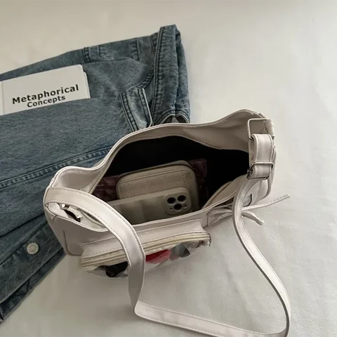 Bag Y2k Ita Y2k Harajuku Shoulder Bag Women Korean Transparent Ita Bag School Crossbody Bag Female Japanese Designer Preppy Handbag Purse