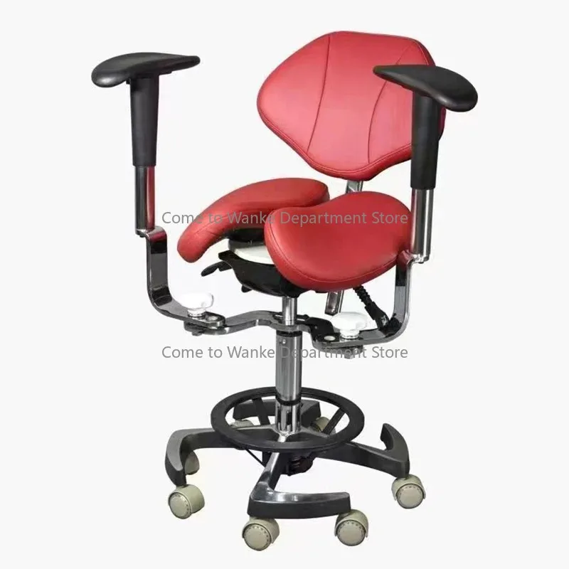 

De-ntal ChairsSaddle With Adjustable Armrests D-ental Assistant Chair Dent-al Assistant Stool De-ntist's Chair