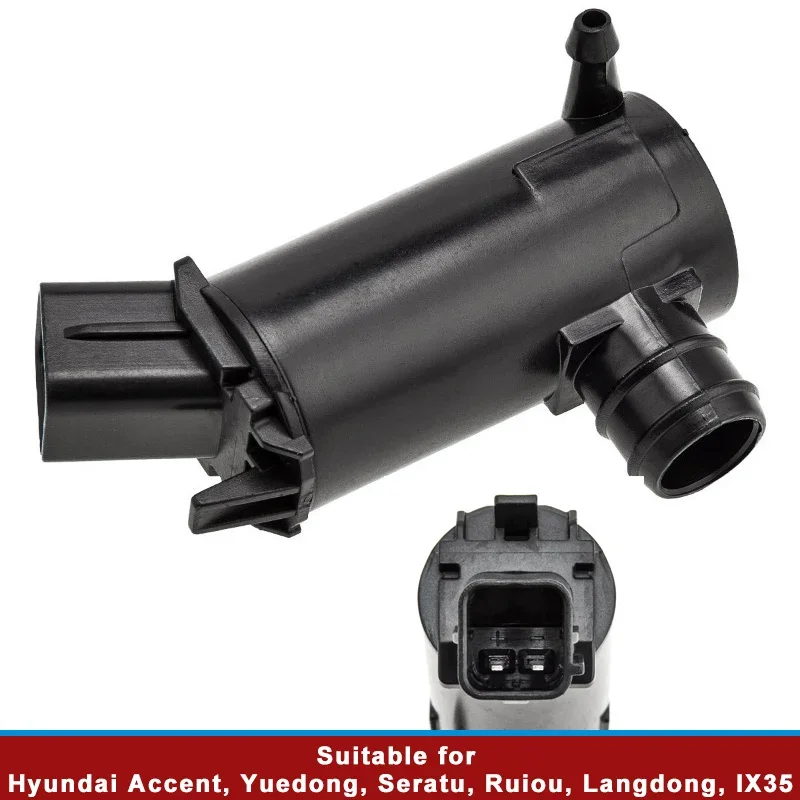 985101C000 Windshield Washer Pump for Hyundai Accent Elantra Kia Rio Direct Fit Replacement Leak-Proof Design OE Quality Parts