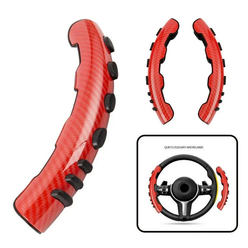 

3 Colors Can Choose Universal Car Interior Steering Wheel Booster Cover Carbon Fiber Non-Slip Cover Car Modification Supplies