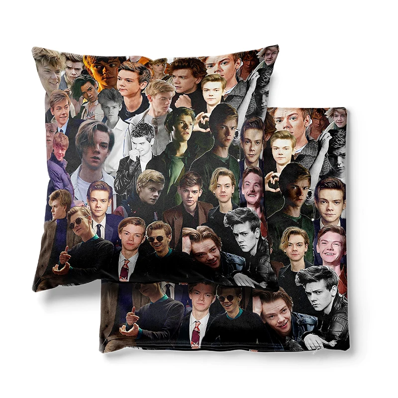 Gaslight Gatekeep Girlboss Thomas Brodie Sangster Throw Pillow Covers Cushion Cases Pillowcases for Sofa 45cm x 45cm