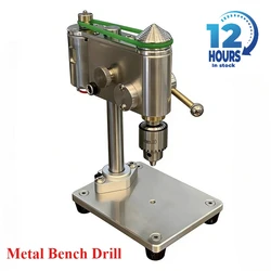 Mini Metal Bench Drill Model Adjustable Pressure Precision Watch Bench Drill Model Ornament Collection