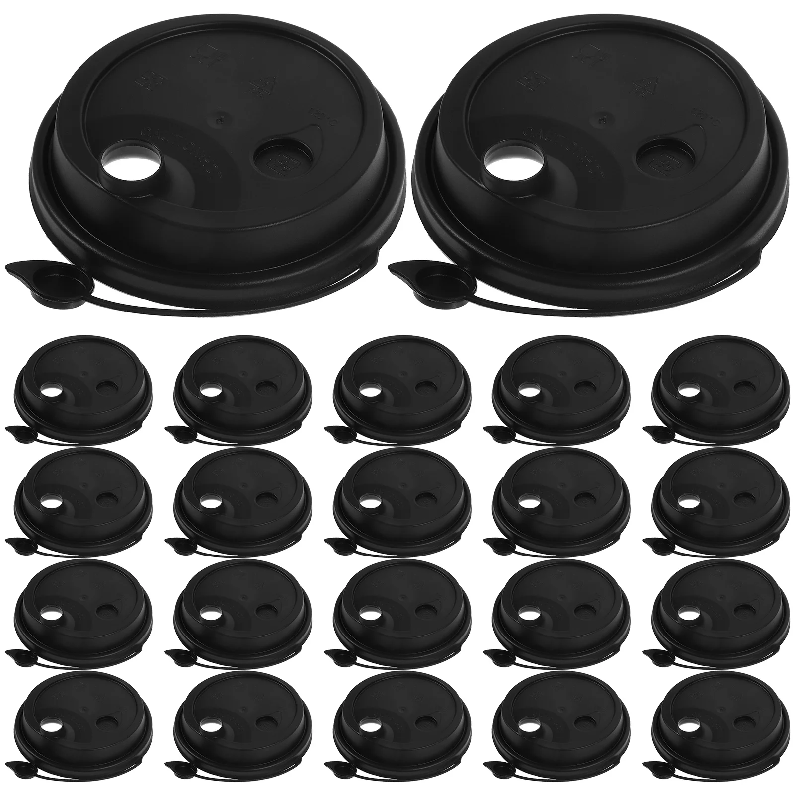 

100Pcs Leak Proof Plastic Cup Lid Universal Coffee Milk Tea Juice Drinking Cup Cover Sealed Hot Beverage Lid Plastic Cups Cover