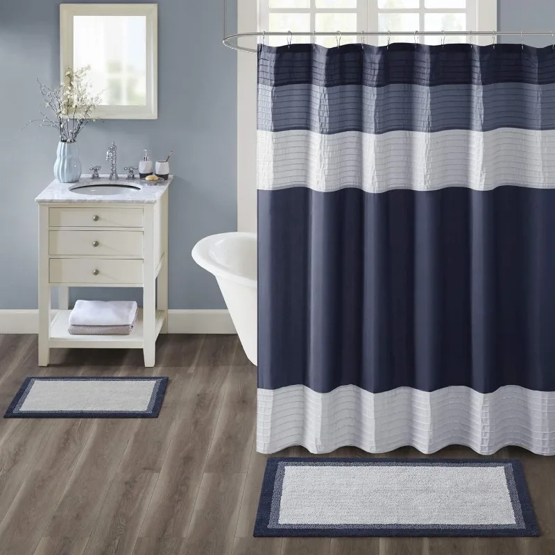 Amherst Bathroom Rugs Room Décor 100% Cotton Tufted Ultra Soft Non-Slip, Absorbent Quick Dry Bathtub Mats, 27x45