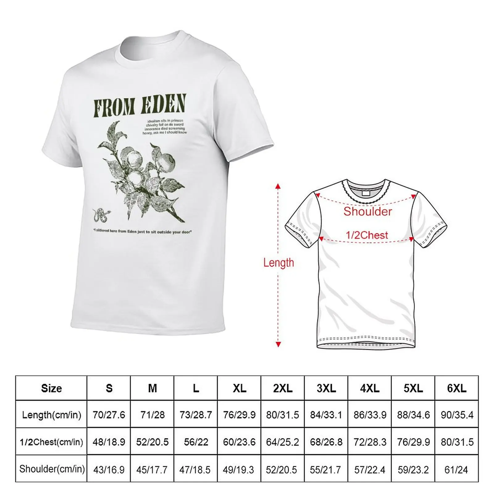 From Eden Hozier T-Shirt Casual Everyday Wear T-Shirt