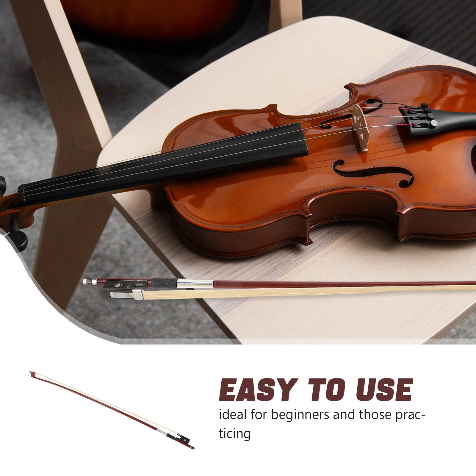 

5pcs 5 Pack Ebony Frog Violin Accessory Beginner Bow Beginner's Half Size 1/2 Advanced