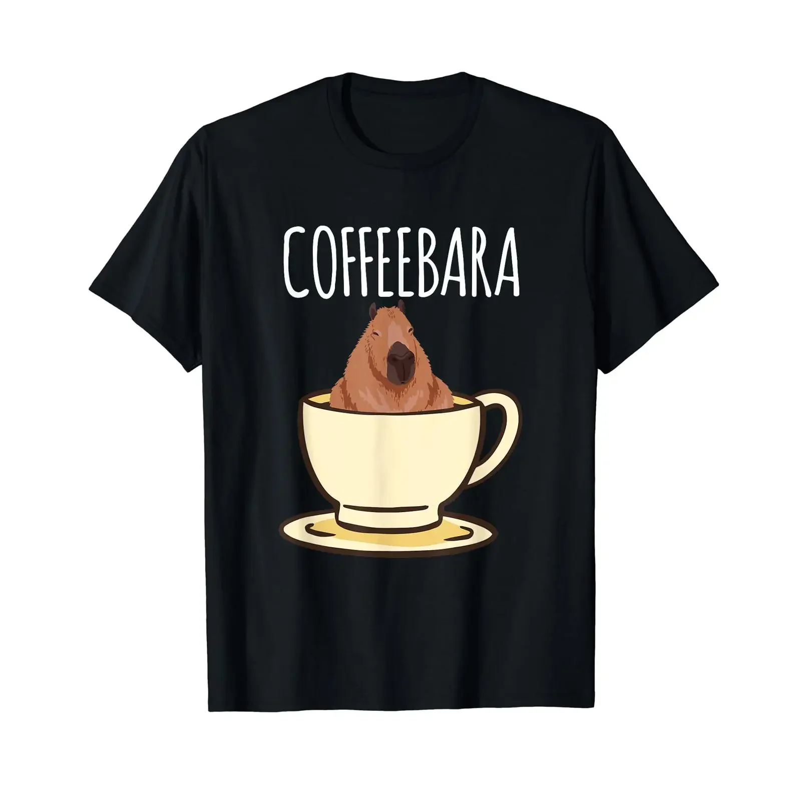 Sponsored Ad Coffeebara Funny Capybara T Shirt vintage Washed Unisex homme graphic Top For Everyday Wear designer clothes