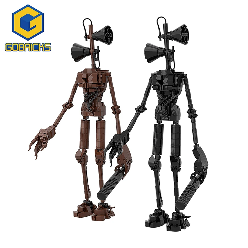 

MOC Classics Horror Game Scene Siren Head Classic Mechanical Monster Building Block Assembly Model Mechanical Robot Boy Toy Gift