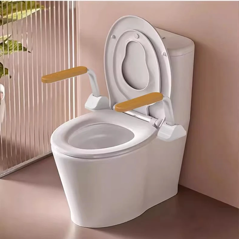 

Toilet Safety Rails for Seniors Easy Installation& Sturdy Grab Bars Arms Handicap Toilet Safety Frame - Seat Handles for Elderly