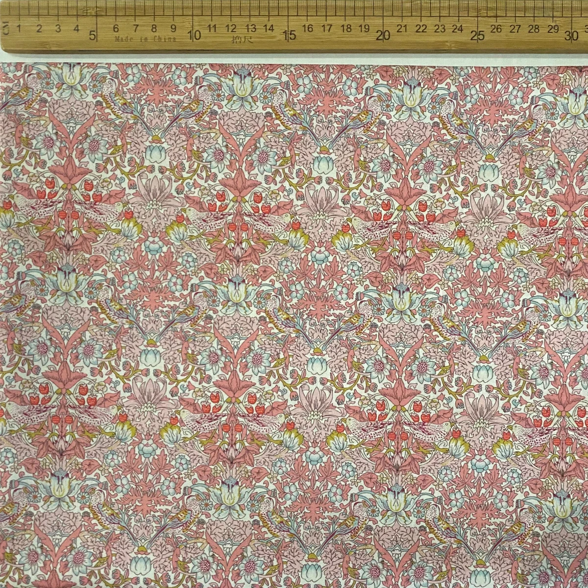 

1/2/3M 100% Cotton 80S Liberty Strawberry thief Cotton tana lawn Poplin Fabric Digital Printing Diy Handmade Dresses Shirt Cloth