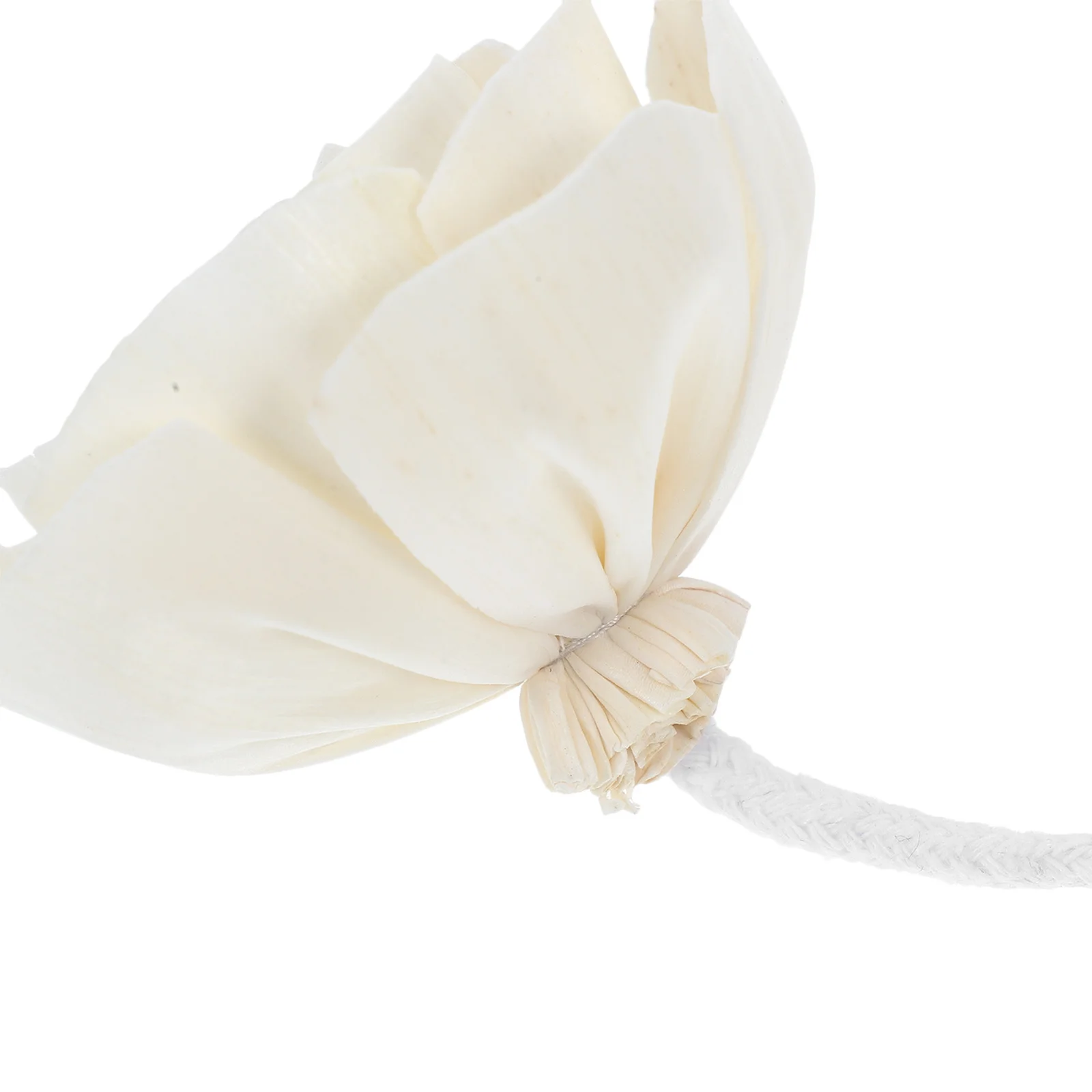 رأس ناشر رائحة عديمة اللهب على شكل زهرة مع حبل قطني، عبوة رائحة زهور واقعية للمنزل وغرفة النوم والحمام