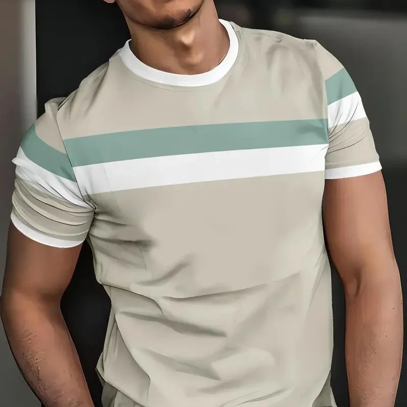 

Men's 3D Pattern T-shirt Sports Training Top Summer Loose Fit Fitness T-shirt Breathable Running Sportswear Casual Sports Clothi