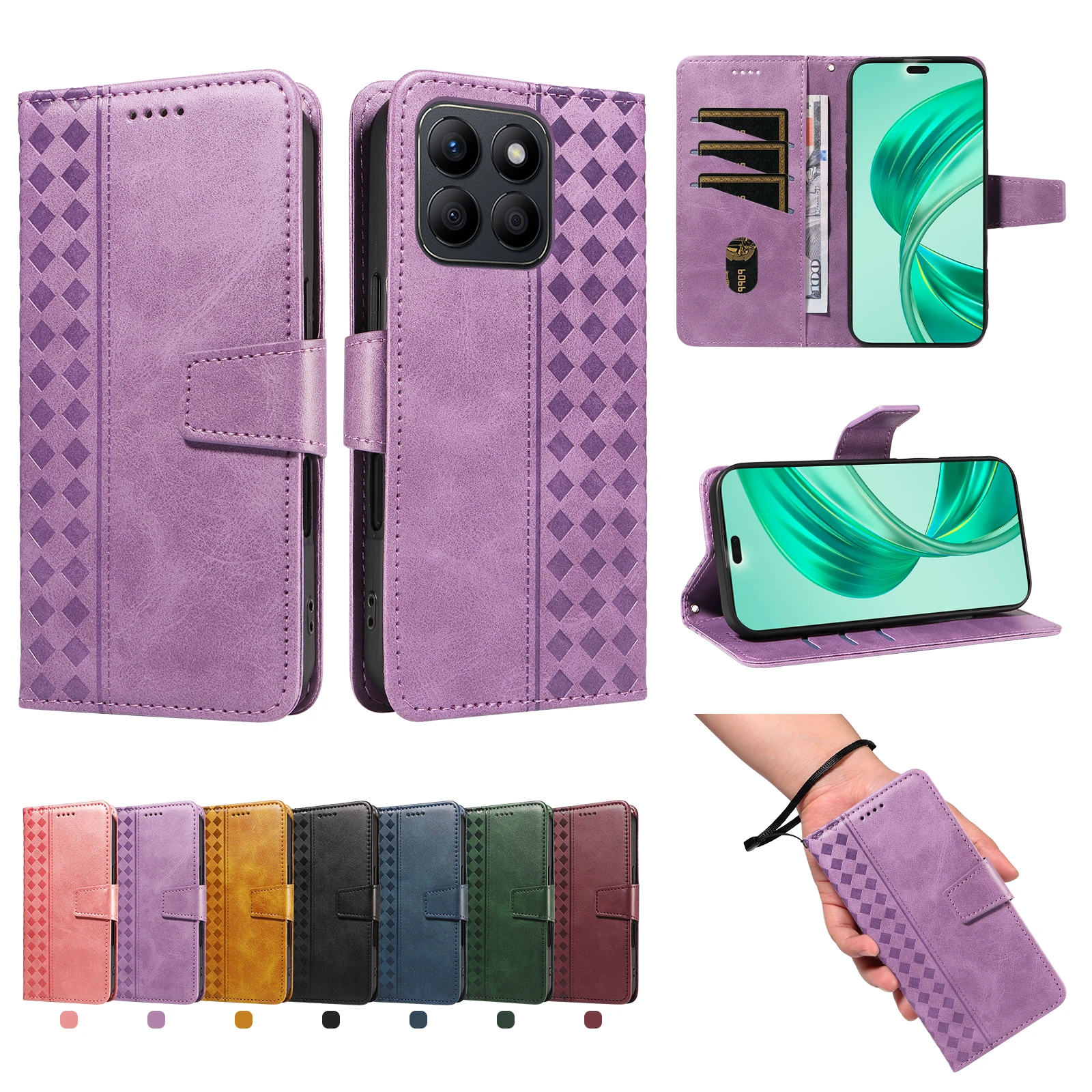 Magnetic Leather Wa… - image