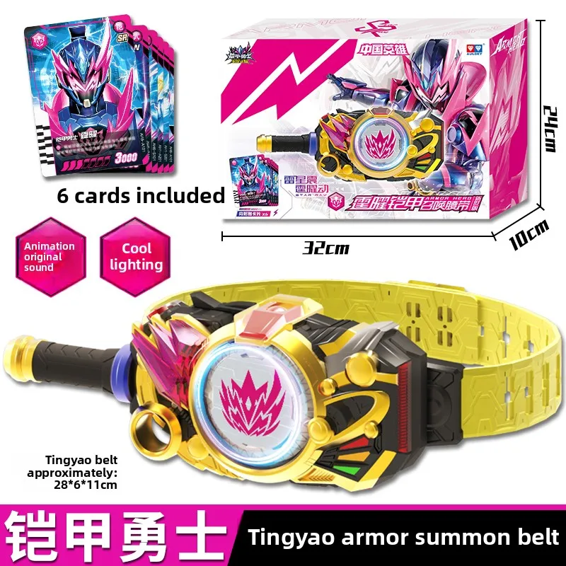 Auldey oficial licenciado estrela armadura trovão despertar transformador cinto novo século edição guerreiro figura de ação brinquedo coleção