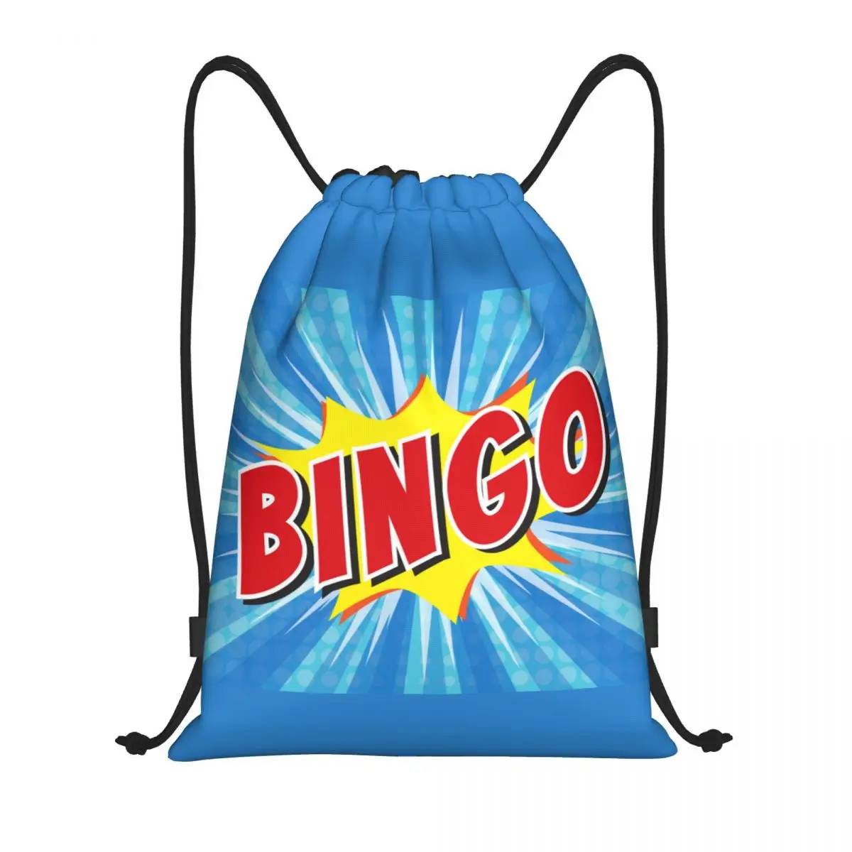 Custom Hot Game Bingo Drawstring Bags para mulheres e homens, mochila esportiva portátil Gym, mochilas de treinamento