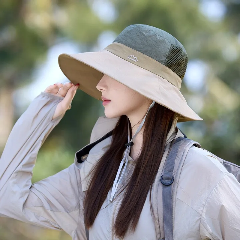 

Outdoor men's hiking hats embroidered fisherman fishing and camping quick-drying