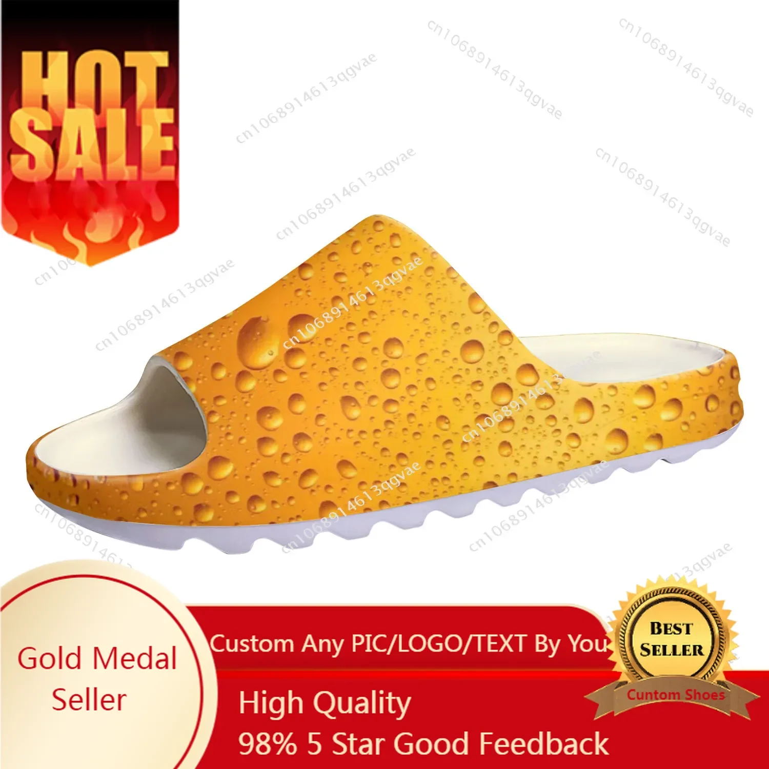 Beer Unisex 3D Print Soft Sole Sllipers Home Clogs Customized Water Shoes Mens Womens Teenager Stepping on Shit Bathroom Sandals