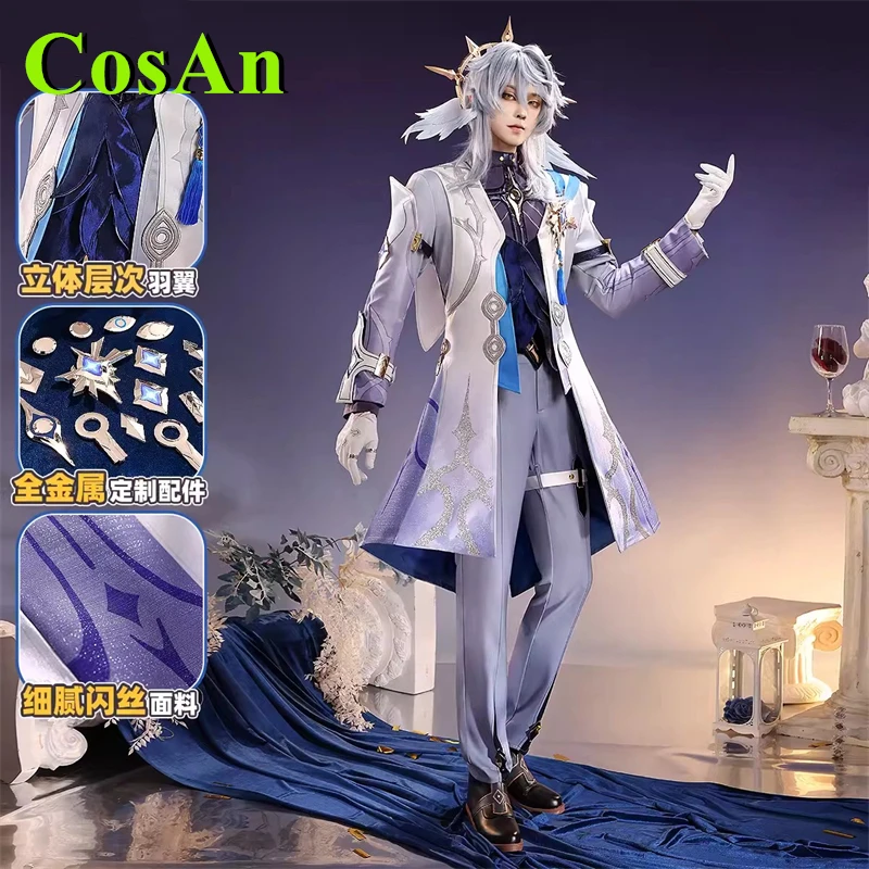 CosAn Game Honkai: Star Rail Sunday Cosplay Costume NiuSkin Party Role Play Clothing New Full Set Men’s Wear