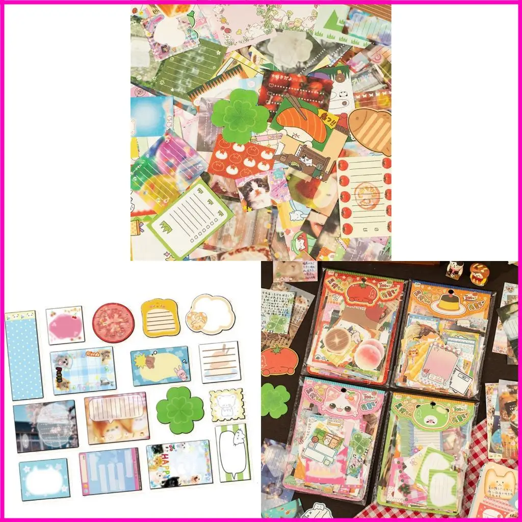 ورقة كرتونية ورقة 200Sheets Scrapbooking الورق الزخرفي الورق الجدة مذكرات وسادة