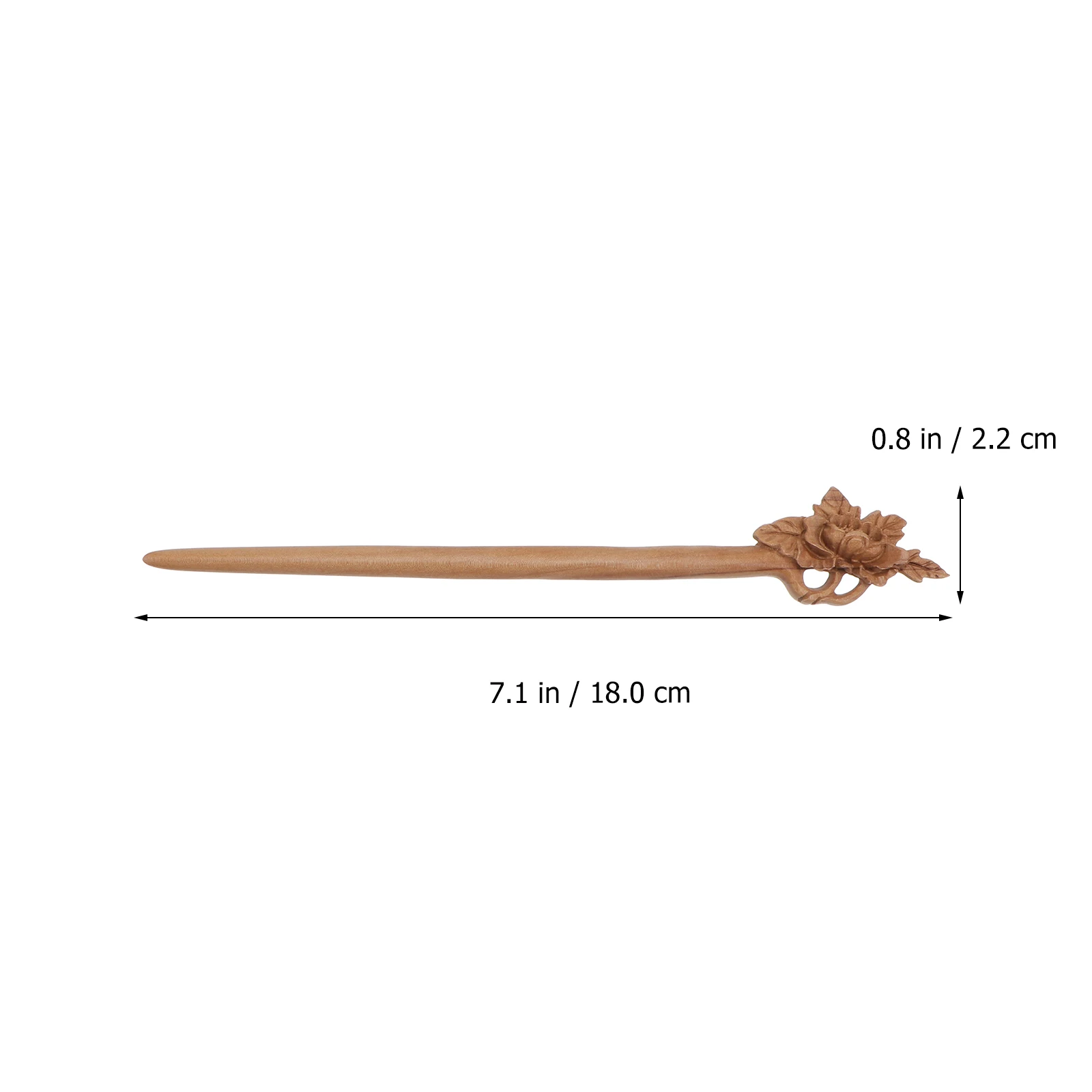 

Japanese Style Wooden Hair Sticks Vintage Bamboo Women Hairpin Decorative Peony Design Durable Use DIY Hairstyle Matching