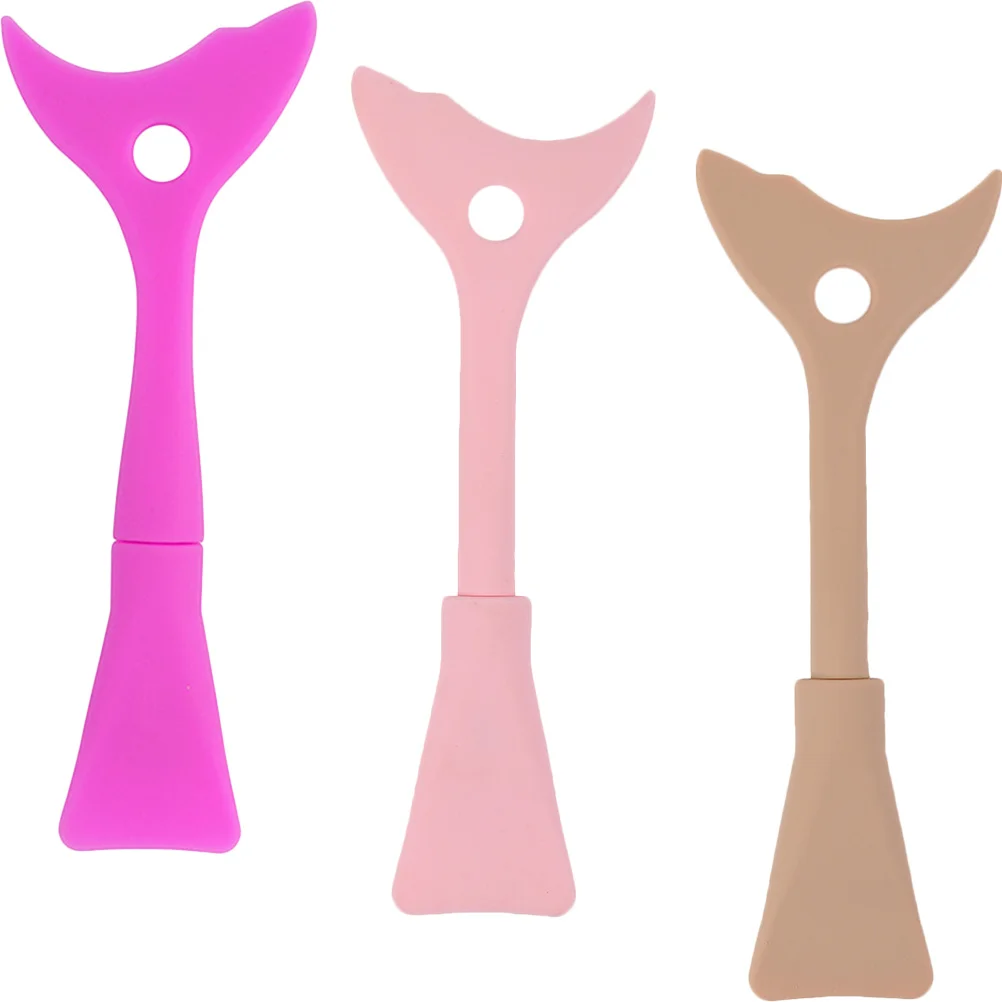 3Pcs Silicone Eyelash Shield Tool Detachable Eyeliner Guard Applicator Easy Drawing Lash Mascara Shield Makeup Aid