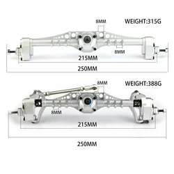 2pcs Metal CNC Currie F9 Portal Axle Front and Rear for Axial Capra UTB10 1.9 UTB 1/10 RC Crawler Car Upgrade Parts