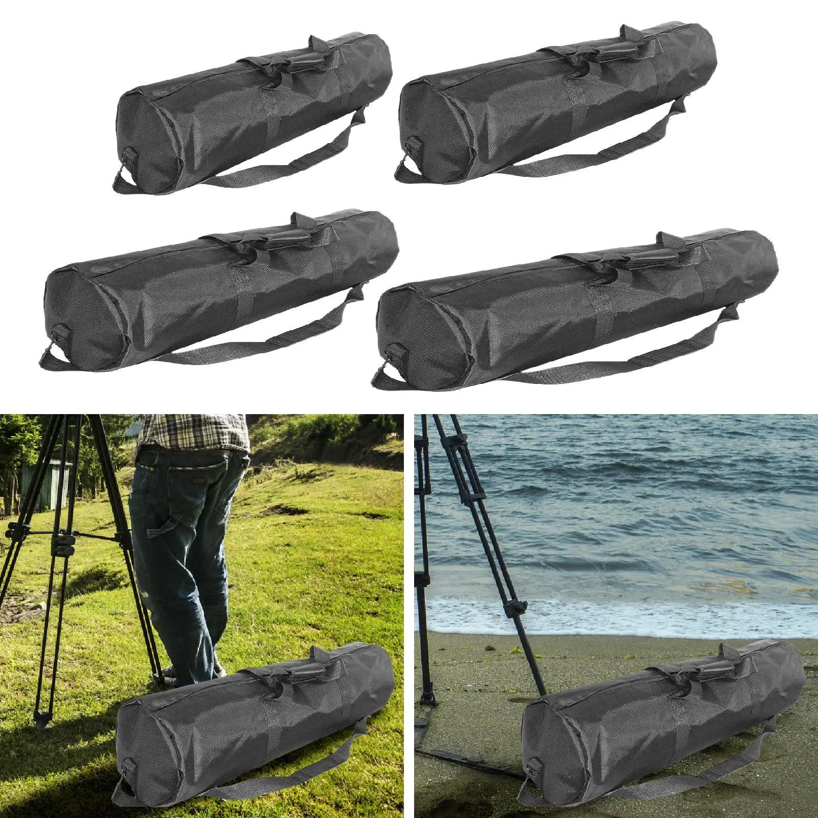 Bolsa para tripé com alças, estojo para tripé para luzes de suporte de música monopé