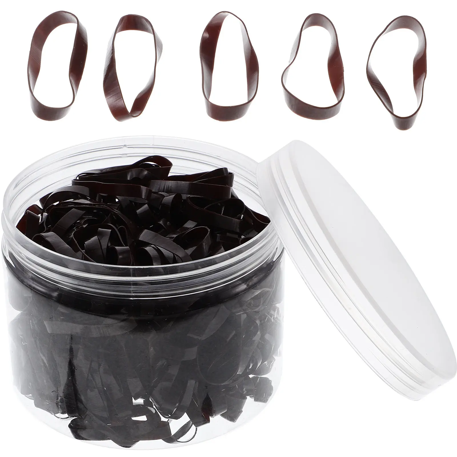 500Pcs Disposable Hair Ties Large Quantity Stretchable Hair Bands for Braiding Styling Daily Use Birthday Christmas Gift