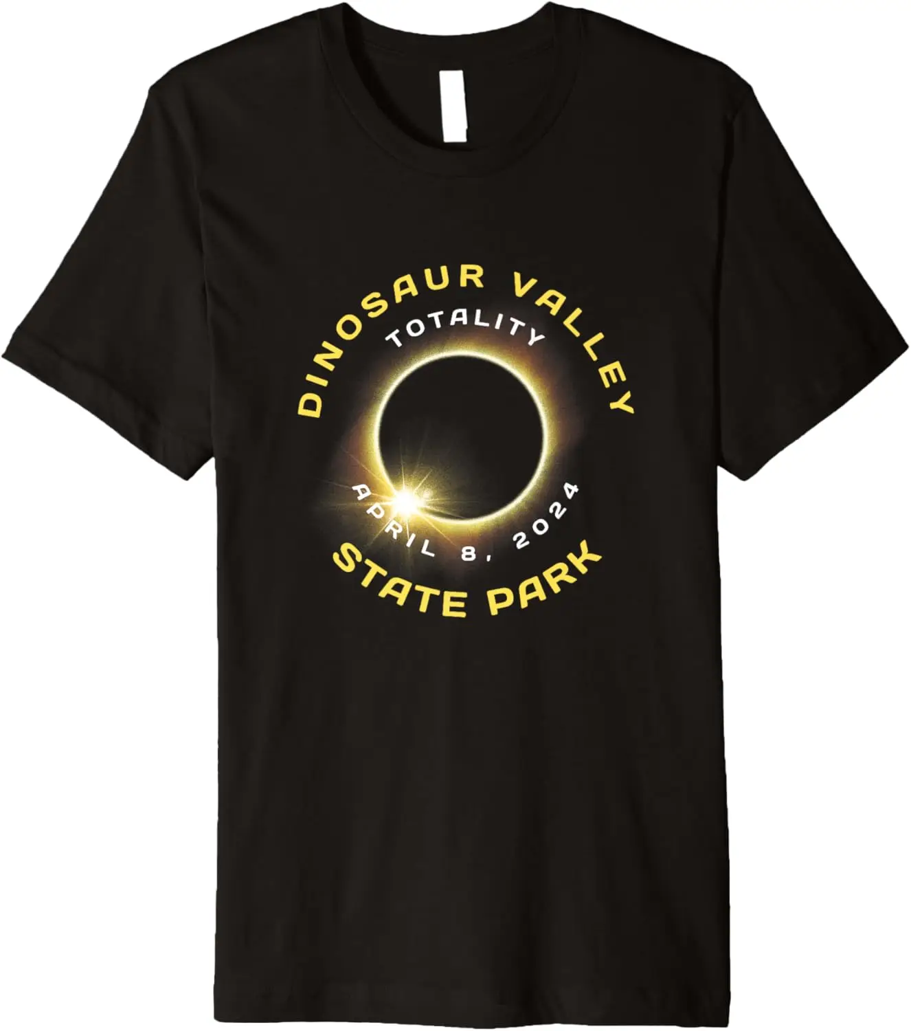 

Dinosaur Valley State Park Texas Solar Eclipse April 8 2024 Premium T-Shirt