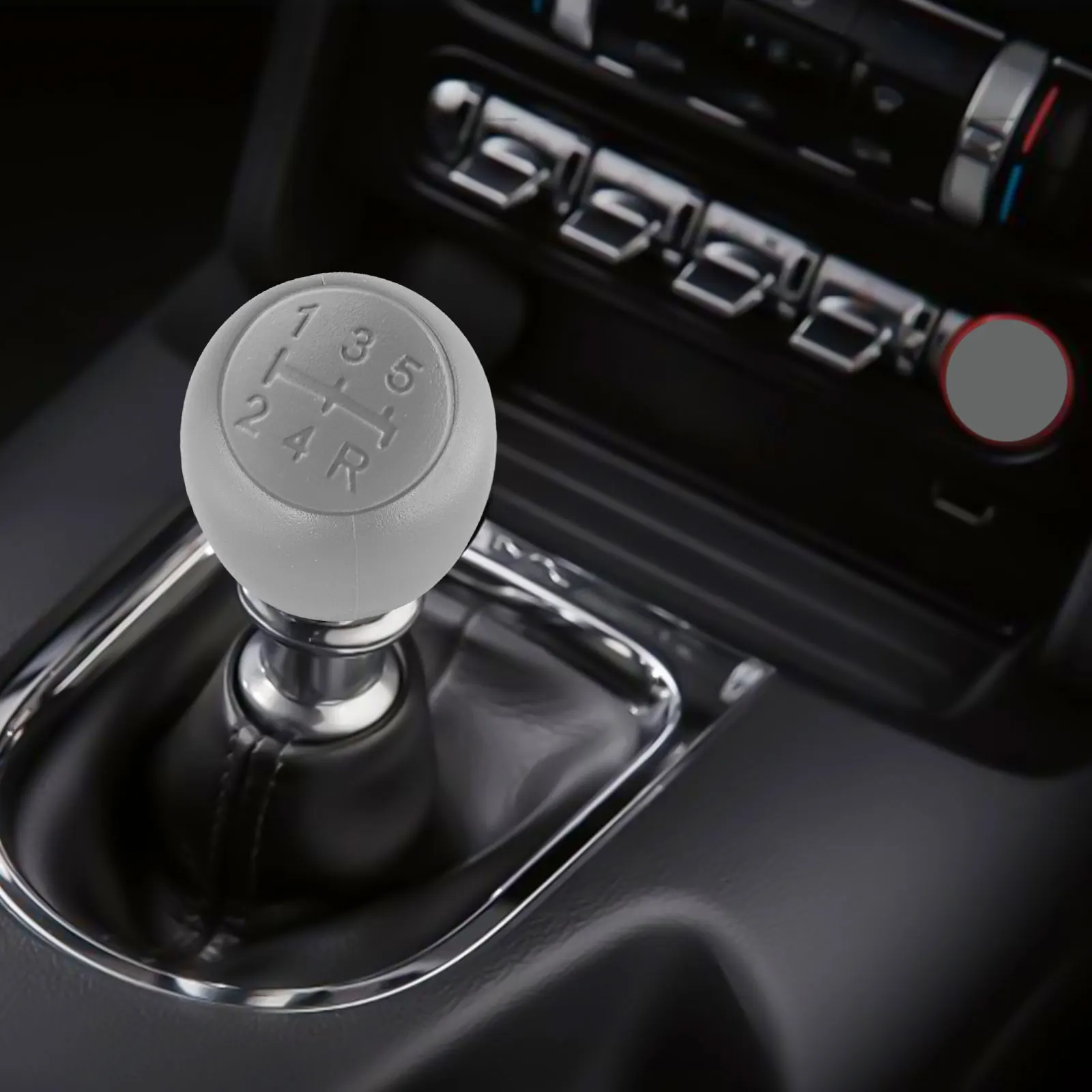 For Fiat For Panda Gear Shift Knob Cover Fits Models from 2003 to 2011 Includes Complete Set for Easy Installation