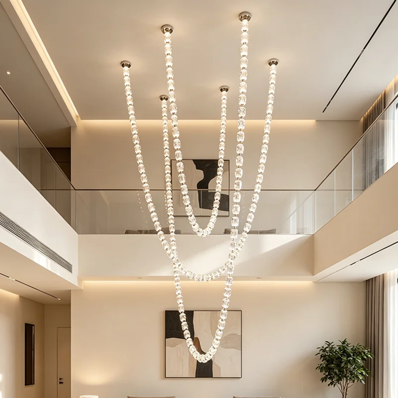 Home Decoration Pendant Lights, Luxury Crystal Living Room Chandelier, Dining Room Pendant Lamp, Ceiling Light, Indoor Lighting