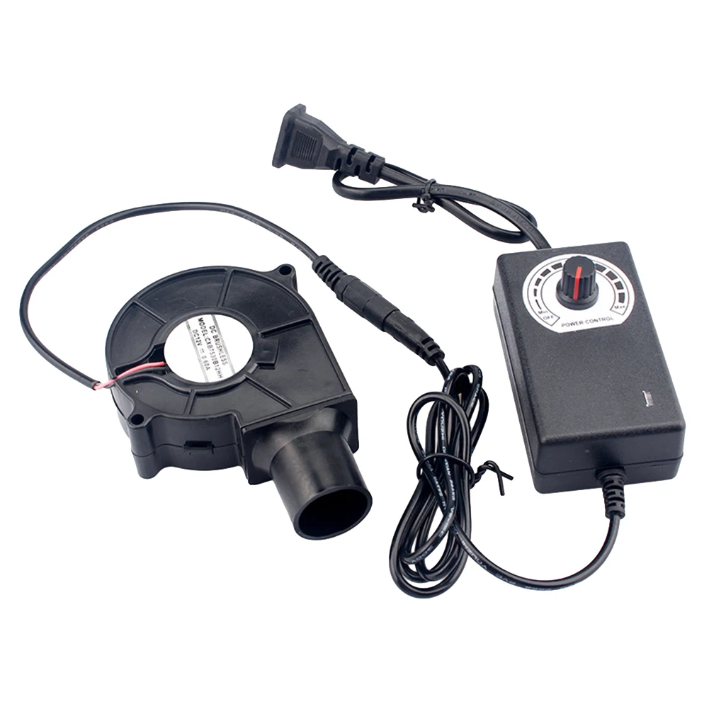 Cooler Fan Air Blower 7530 Attractive Centrifugal Cooking Cooling DC12V Essential Fireplaces Food Outdoor Barbeque