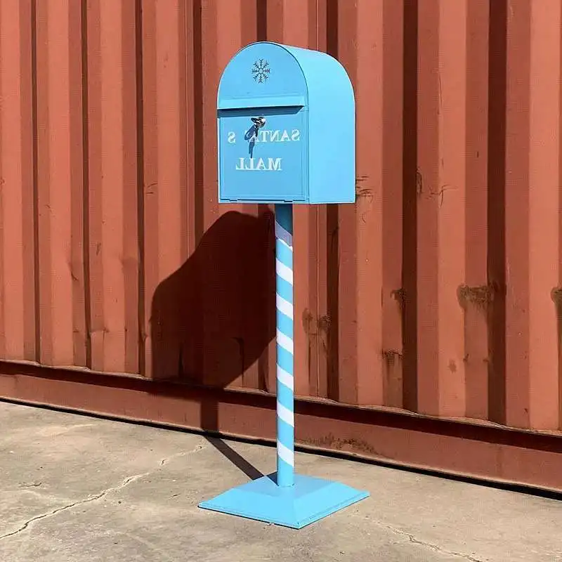 

Household Industrial Style Photography Prop Mailbox Retro Christmas Mailboxes Tin Letter Box Vertical Suggestion Box Letter Box