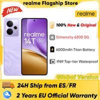 2025 World Premiere realme 14T 5G Smartphone MediaTek Dimensity 6300 6.67“ AMOLED 120Hz Display 6000mAh Battery 45W Fast Charge