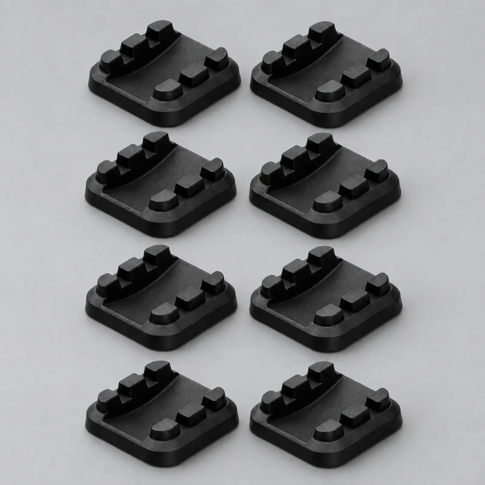 Grill Leveling Shim Rubber Griddle Base Support for Sloped Ground Camping Pad Patio Deck Stackable Leveler Custom Grill Kit
