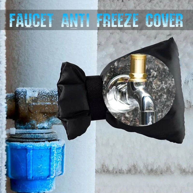 Hot sale outdoor faucet thermal cover winter faucet antifreeze protection cover reflective strip insulation anti icing faucet