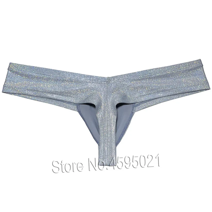 Men Gloss Wet Look Skimpy Boxer Shiny Metallic Luster Briefs Pouch Enhancing Bikini Underpants Hipster