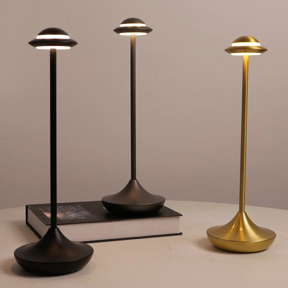 

Table Lamp LED Touch Sensor Desktop Night Light Rechargeable Wireless Reading Lamp for Restaurant Hotel Bar Bedroom Decor Light