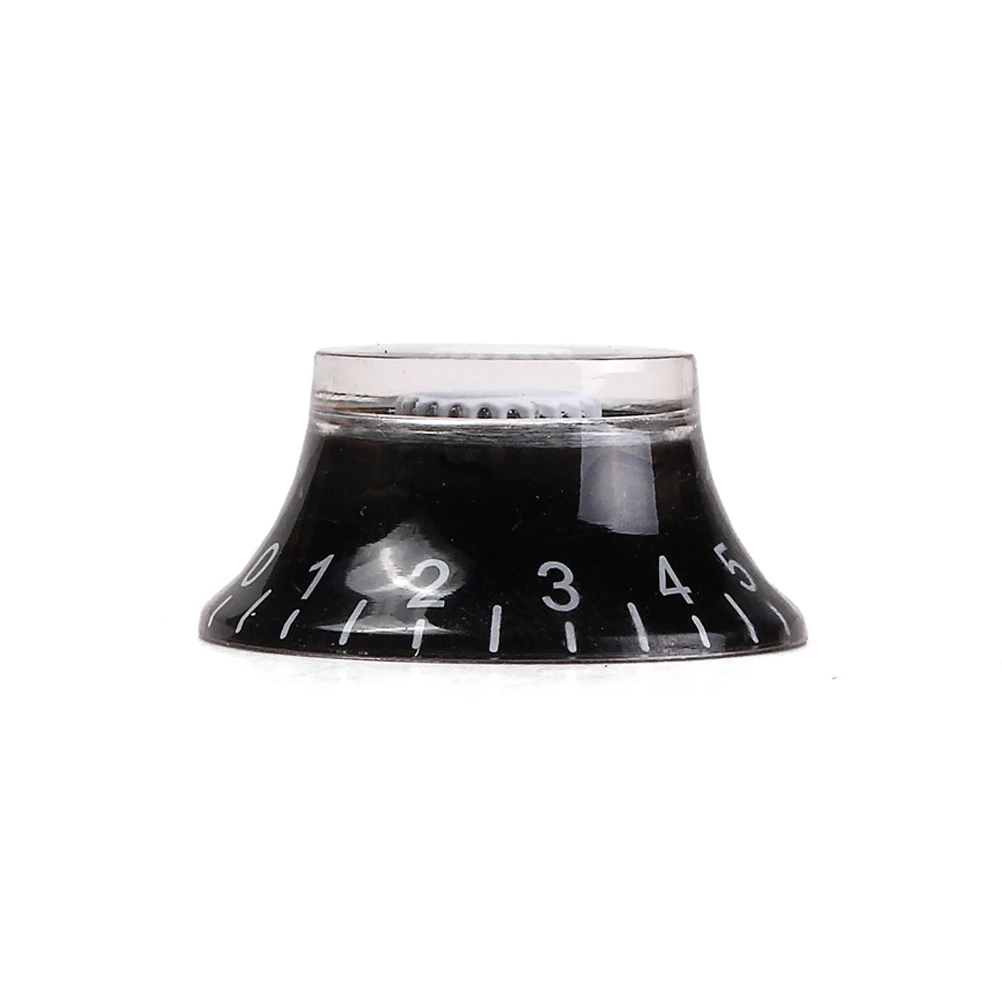 

4 pcs Electric Guitar Knobs UFO Abalone Volume Tone Control Cap Replacements Durable Plastic Guitar Parts Accessories