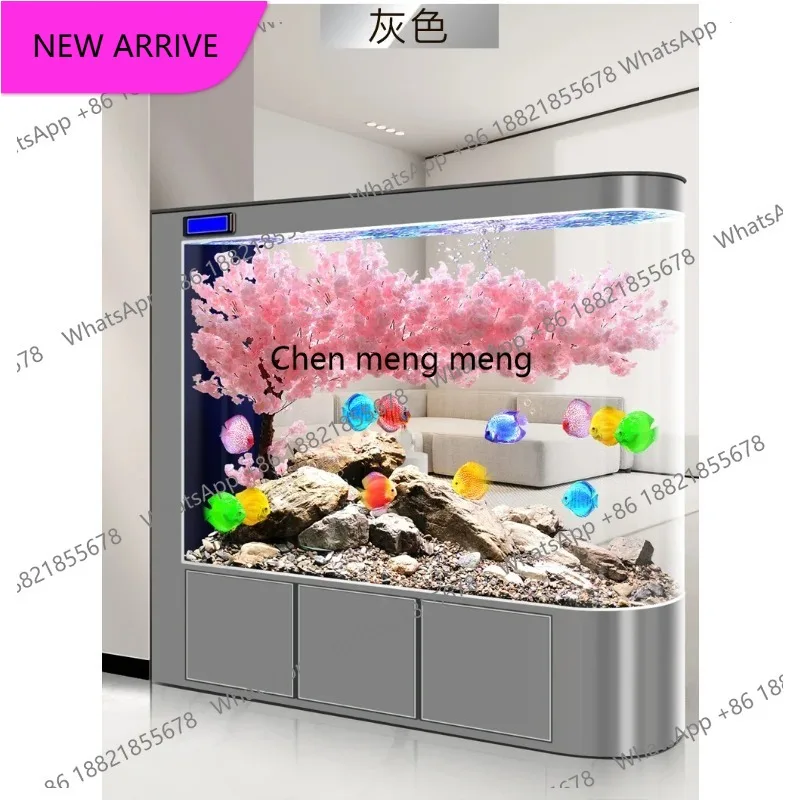 

CC Originality Glass Aquariums Fish Tanks Multifunction Arowana Nordic Aquariums Cabinet Simple Design Pet Products Acquario