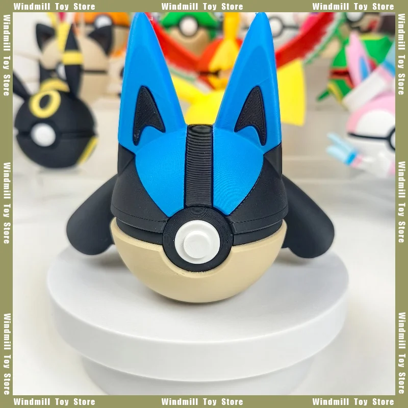 3D Printing Lucario Poké Ball Series Pokémon Game Peripheral High Quality Collections Model Desktop Ornament Decoration Gift Toy
