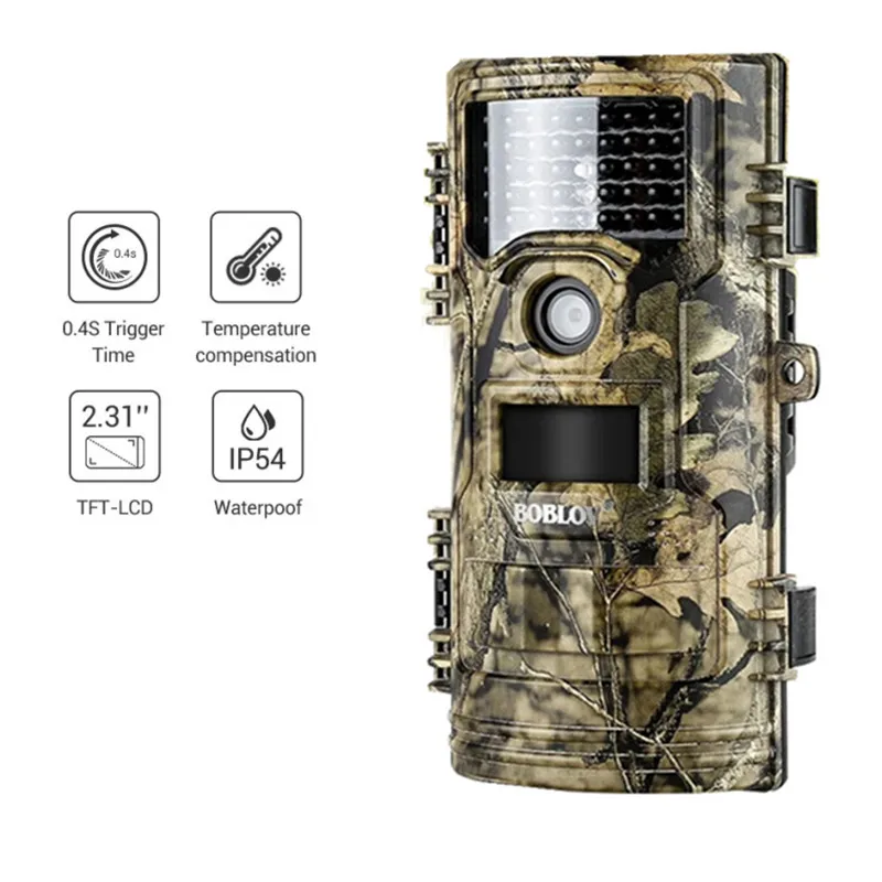 

BOBLOV Hunting Camera CT006 20MP 1080p 30fps Scouting Night Vision Trail Camera Wildlife Camera Surveillance Photo Traps Track
