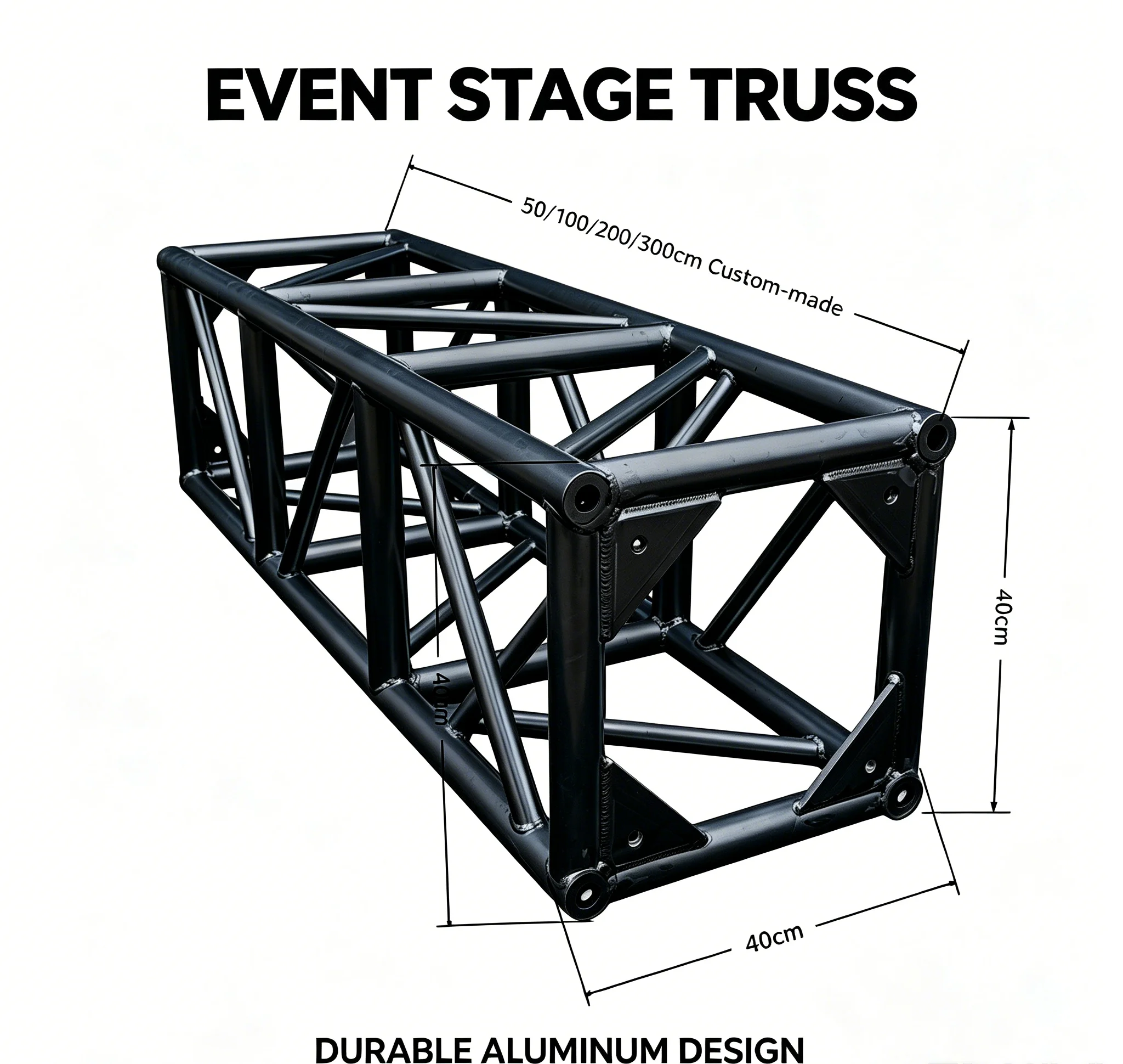 【High Quality】Aluminum Modular Display Truss With A Load-bearing Capacity 500 Kilograms. Mobile Display Stand Stage Frame Alumin