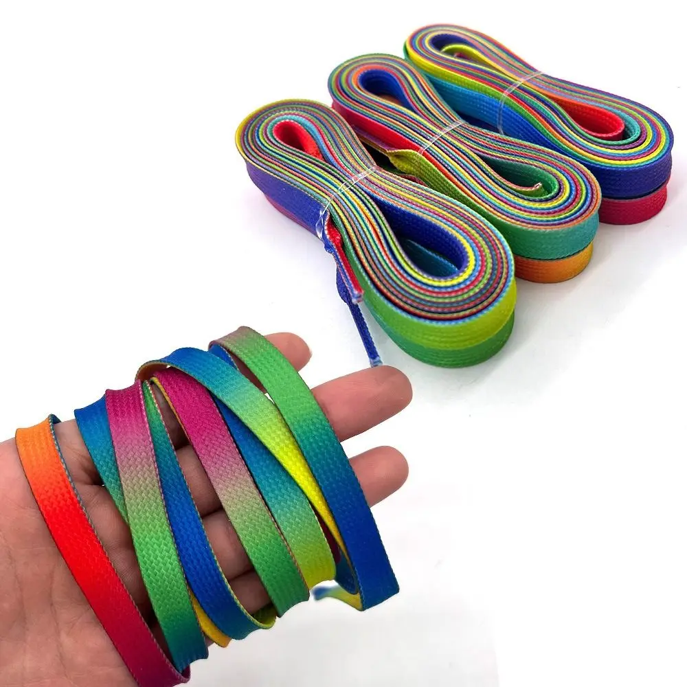 Professional 84/108inch Hockey Skate Laces Reinforced Waxed Tip Dual Layer Braid Skate Shoe Laces Durable Hockey Laces Skating