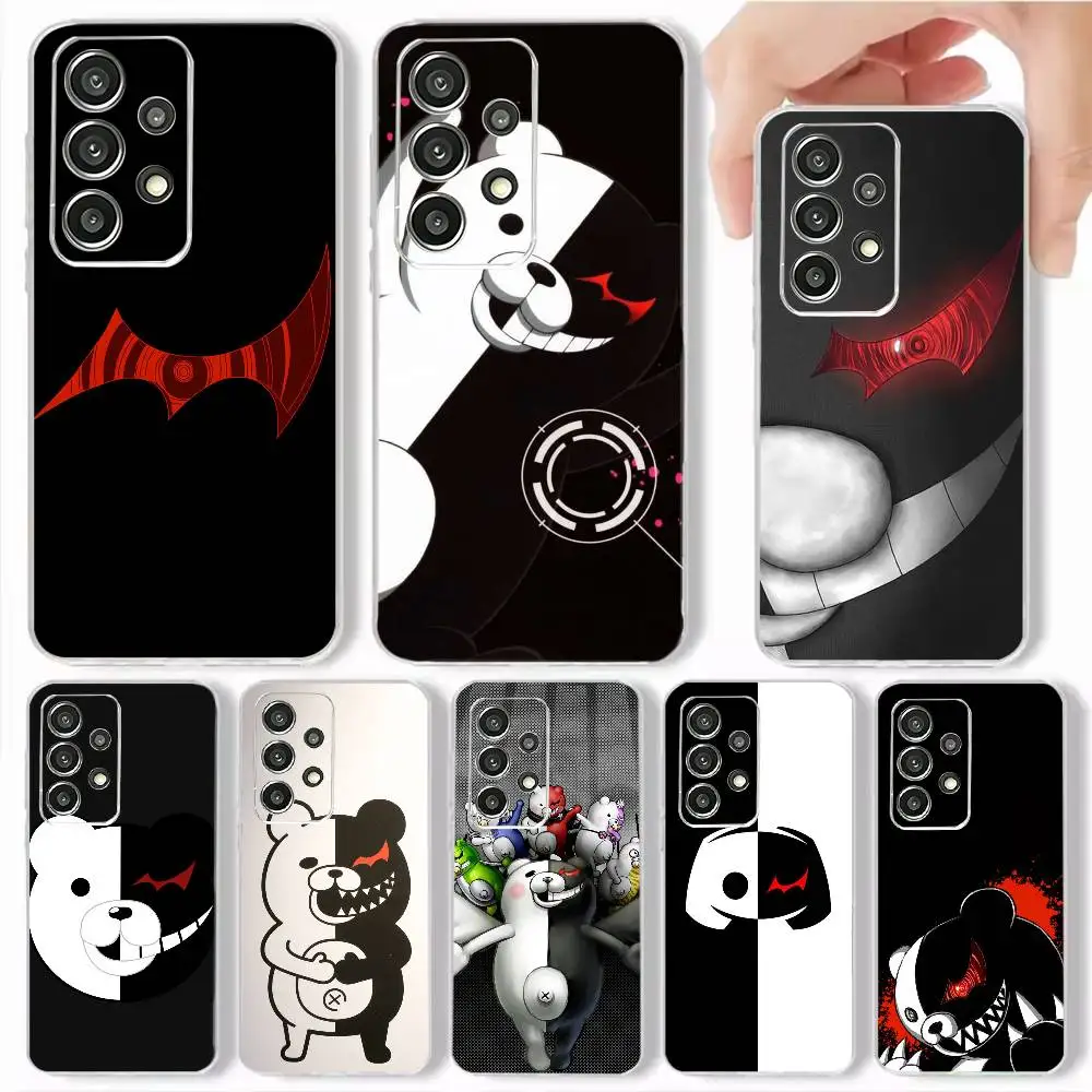 mystery D-Danganronpa M-Monokuma Phone Case Transparent Soft case For Samsung S25,S24,S21,S22,S23,S30,Ultra,S20,Plus