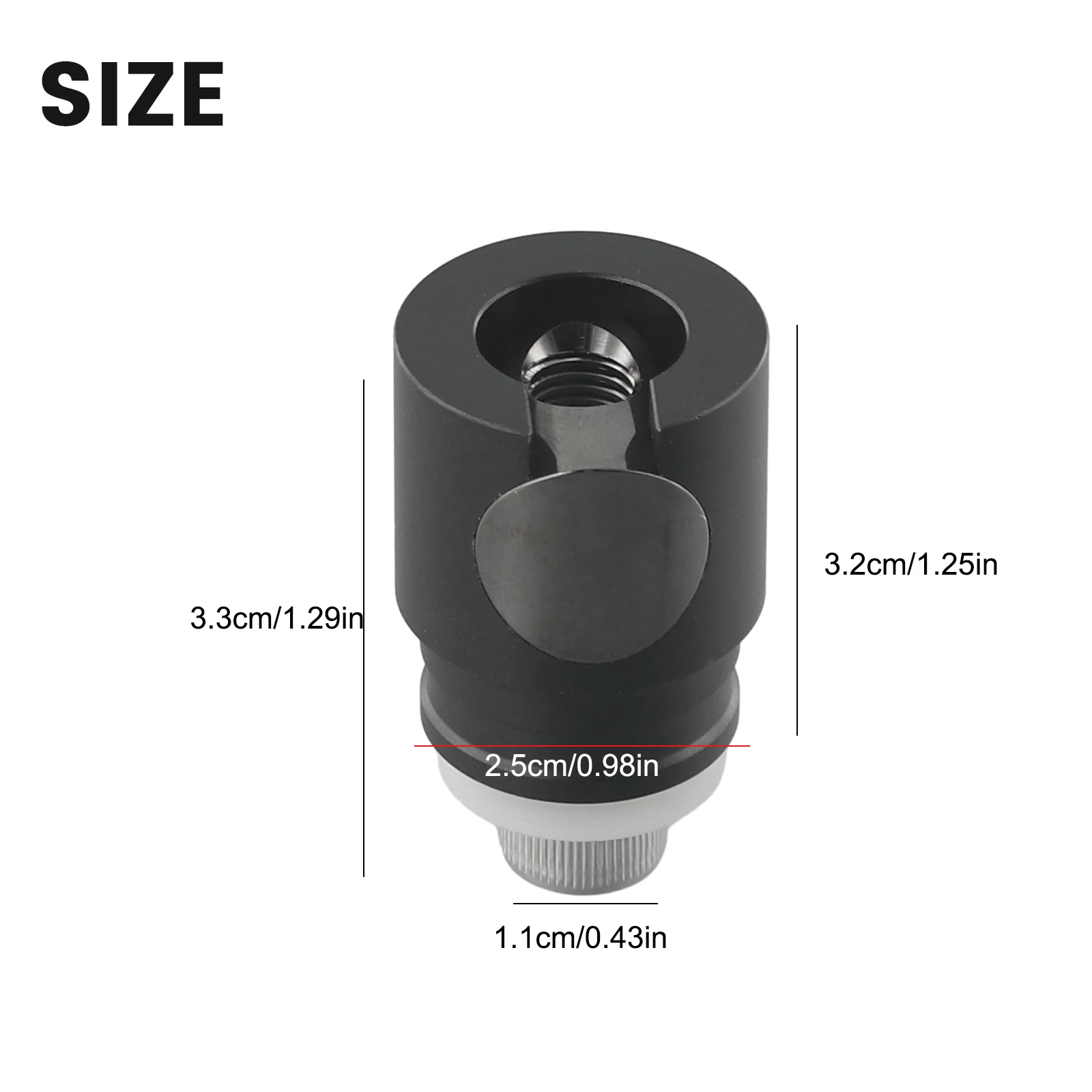 Release Head Quick Release Head Quickly Removed Small Split Design 4*2.5*2.5cm Alloy Material Lightweight Portable