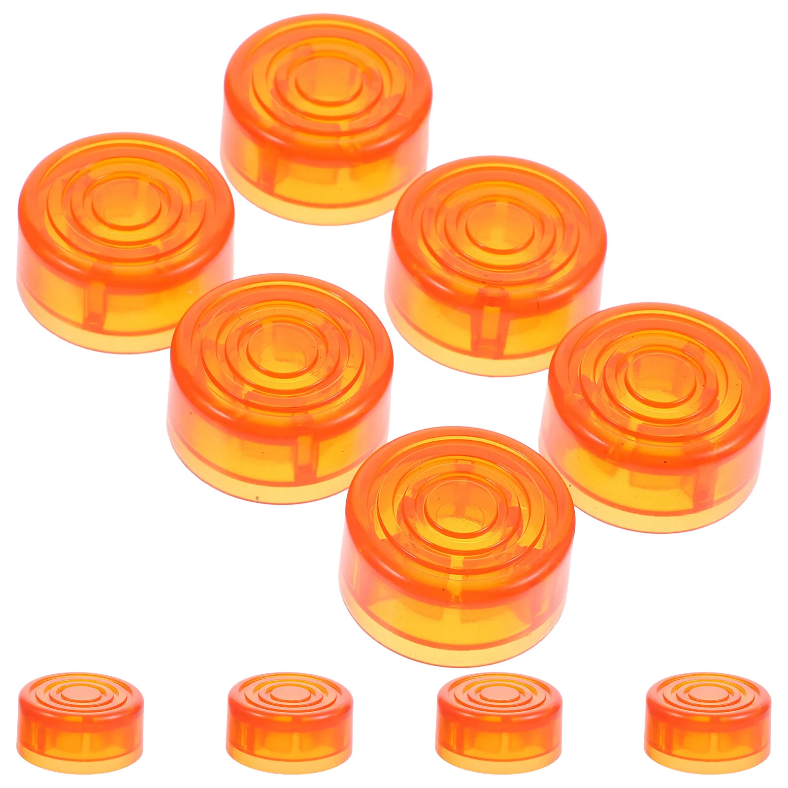 10Pcs Guitar Pedal Footswitch Topper Plastic Effect Pedal Cap Protection Cover for Electric Guitar Effects Accessories