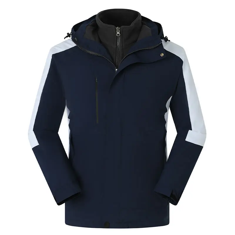 

Spring Winter Men Outdoor Sport Jackets Two-piece Set Detachable Liner 3 in 1 Jackets Male Windproof Waterproof Hiking Jackets