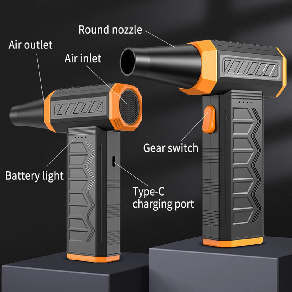 

Xiami Youpin Powerful Air Blower 130000RPM Turbo Jet Fan High Speed Violent Fan Brushless Motor Handheld Duct Fan Cleaning Tool